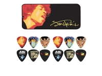 Dunlop Caixa de Metal com 12 Palhetas Jimi Hendrix JHPT03H Dunlop Caixa de Metal com 12 Palhetas Jimi Hendrix JHPT03H